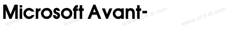 Microsoft Avant字体转换